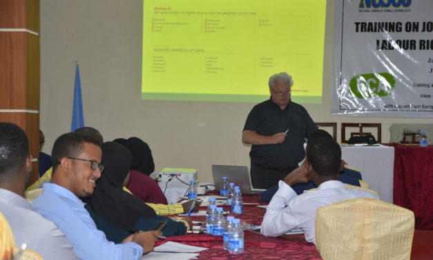 FESOJ and VIKES launch first labour rights training for Somali Journalists in Mogadishu