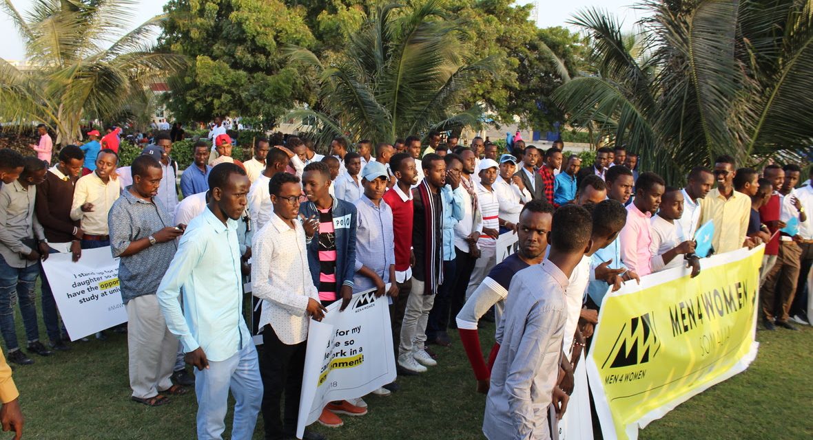 FESOJ holds Men4Women Marching in Mogadishu