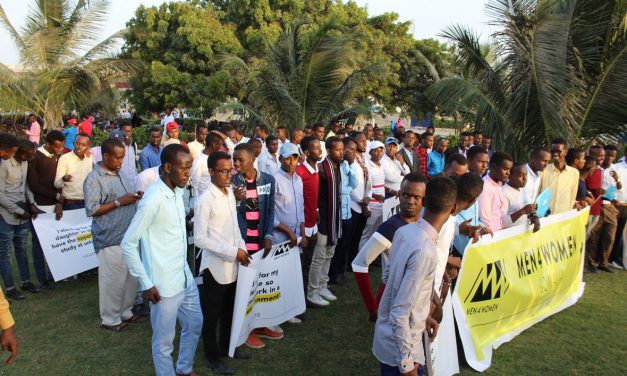 FESOJ holds Men4Women Marching in Mogadishu