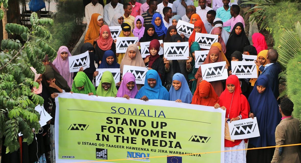 FESOJ holds Move 4 Women Marching Event in Mogadishu