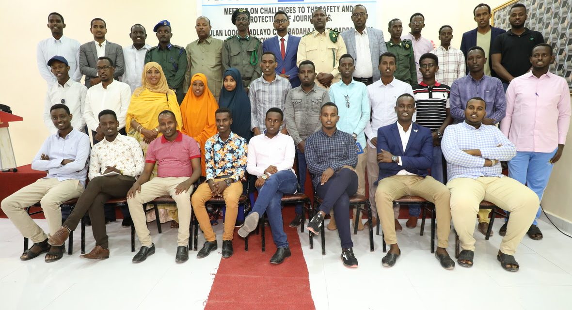 FESOJ Organizes Symposium on Strengthening Relations Security Agencies and Media for The Safety of Journalists and Access of Information in Dhuusamareeb ahead of Galmudug Elections