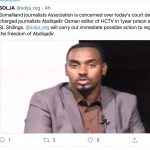 **FESOJ Denounces One-Year Jail Sentence of an Independent Journalist in Somaliland and Shares Its Concerns Over the Deterorating Somaliland’s Press Freedom with SOLJA**