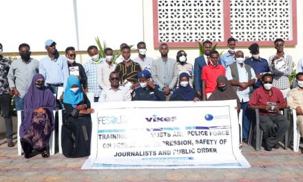 FESOJ concluded training of Journalists and Police officers on freedom of expression, safety of journalists, and public order in Mogadishu ahead of Somalia elections
