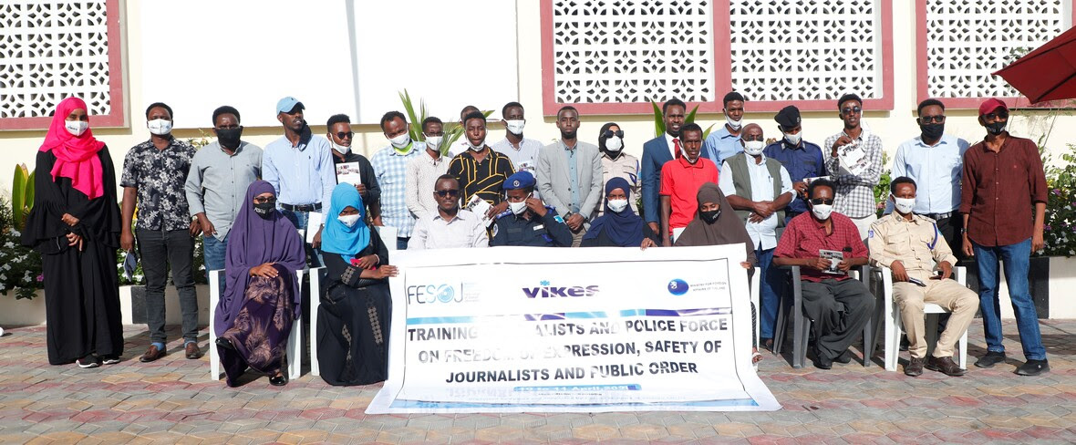 FESOJ concluded training of Journalists and Police officers on freedom of expression, safety of journalists, and public order in Mogadishu ahead of Somalia elections
