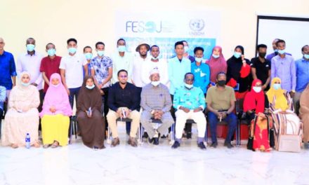 FESOJ Concluded 3-day training for journalists in Kismayo City