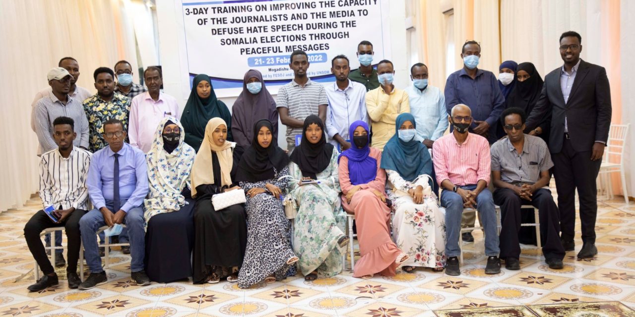 FESOJ Concluded training on improving the capacity of journalists and the media to defuse hate speech through peace messages