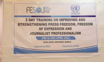 FESOJ Concluded training on improving and strengthening press freedom, freedom of expression and journalist professionalism