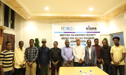 FESOJ conducted a meeting on mapping priority needs for Somali disabled journalists