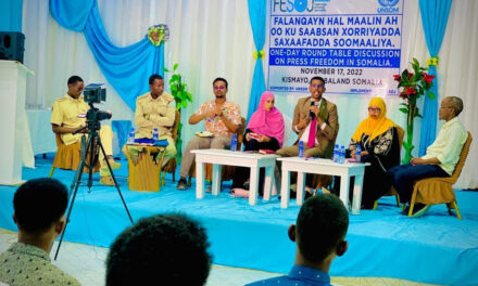 FESOJ held Panel Discussion on freedom of expression and press freedom in Kismayo city, Jubbaland State of Somalia