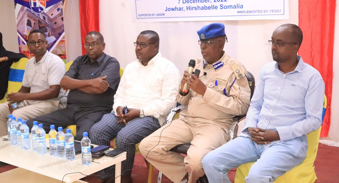 FESOJ held the sixth-panel discussion on press freedom in Jowhar city, Hirshabelle State