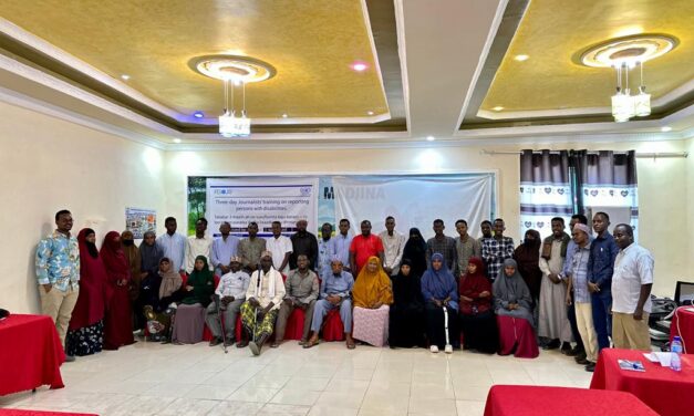 FESOJ has conducted training workshops on reporting persons with disabilities in Mogadishu and Kismayo