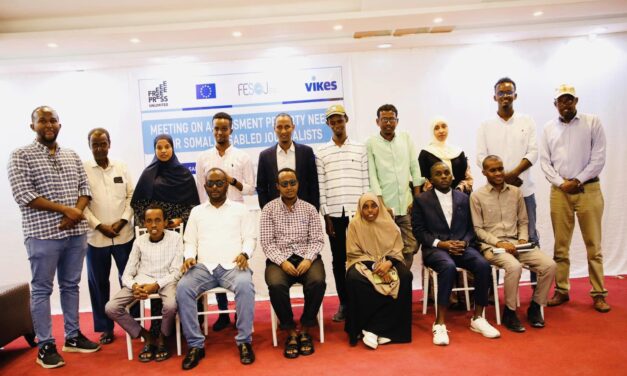 We have organized a meeting to assess the priority needs of Somali disabled journalists