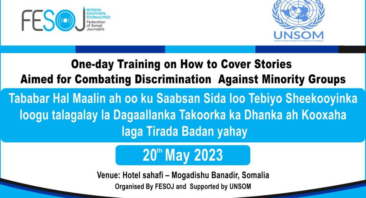 Twenty Journalists have completed UNSOM supported training program in Mogadishu