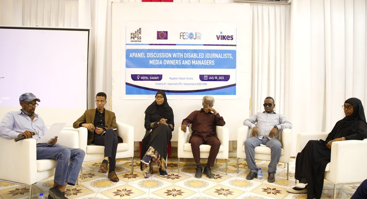 FESOJ held Panel Discussion with disabled journalists, media owners and managers in Mogadishu City, Somalia