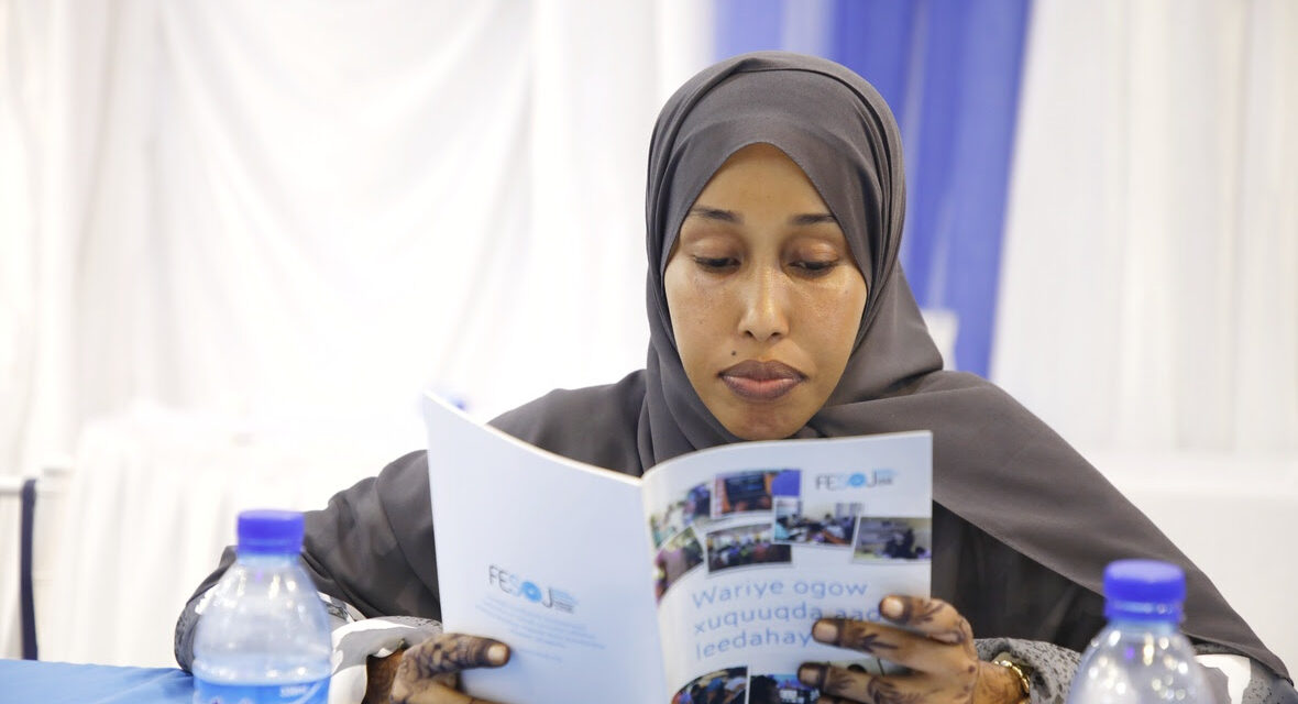 FESOJ held training for trusted persons from the local media outlets in Mogadishu.