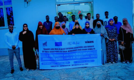 FESOJ completed training improving the professional skills of twenty young journalists in Garowe city