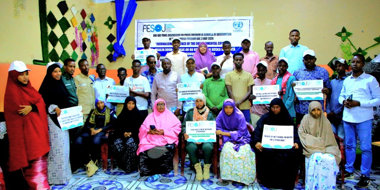 FESOJ held Panel Discussion on Press Freedom in Somalia in marking the WPFD in Beledweyne city, Hirshabelle State