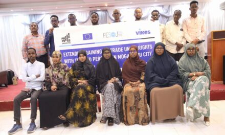 FESOJ concluded extended training on trade union rights with trusted persons in Mogadishu