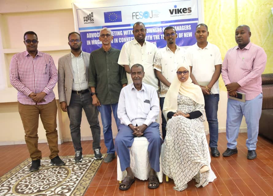 FESOJ organized a one-day advocacy meeting with media owners and managers in Mogadishu, Somalia