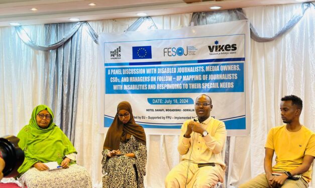 FESOJ completed panel discussion with disable journalists, media owners and managers in Mogadishu, Somalia