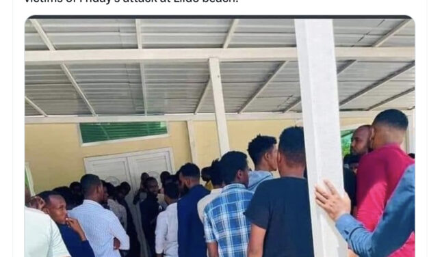 PARTLY FALSE: This image is not of people donating blood to Mogadishu attack victims in August 2024