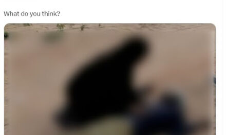 FAKE: This image is not of a man killed in clan conflict in central Somalia.