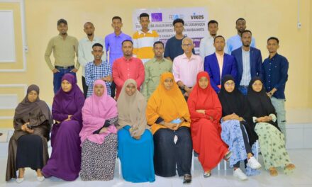 FESOJ has completed training improving the professional skills of young journalists in Kismayo city, Jubbaland State