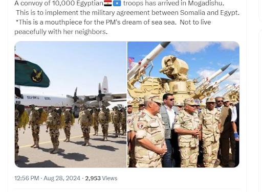 `PARTLY FALSE: These images are not of Egyptian troops arriving in Somalia in 2024