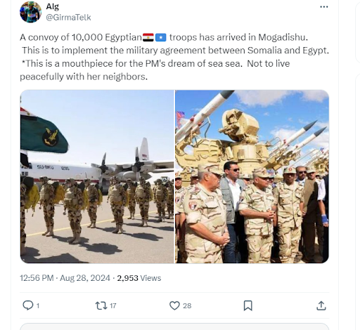 `PARTLY FALSE: These images are not of Egyptian troops arriving in Somalia in 2024