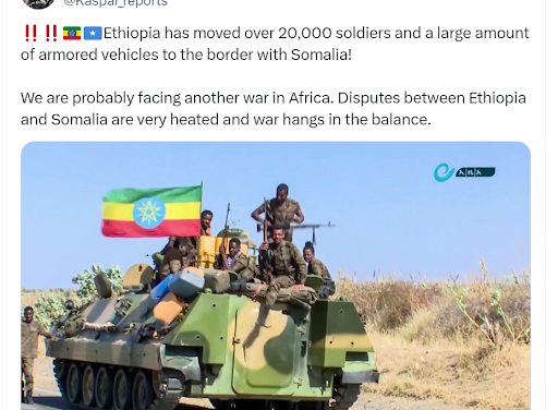 PARTLY FALSE: This image isn’t of Ethiopian troops moving to Somalia border 