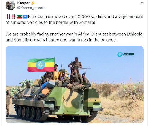 PARTLY FALSE: This image isn’t of Ethiopian troops moving to Somalia border 