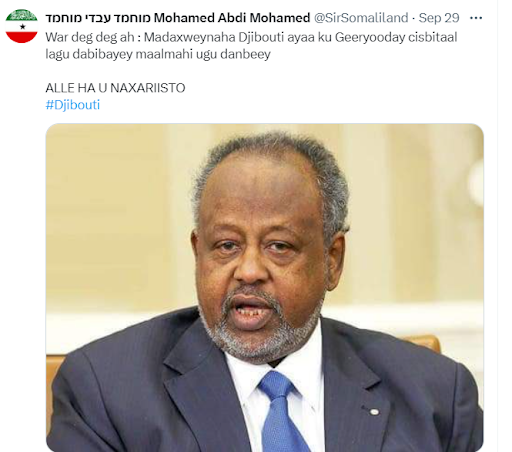 FALSE: Djibouti’s President Guelleh is not dead