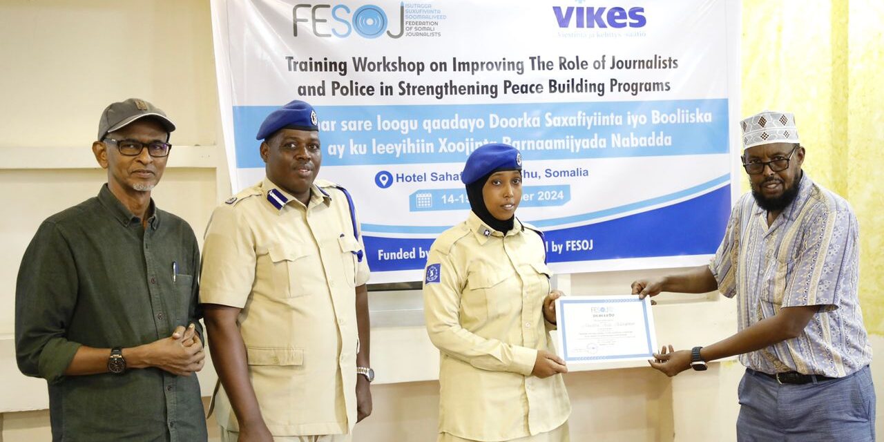 FESOJ Concluded Training on Improving The Role of Journalists and Police in Strengthening Peace Building Programs