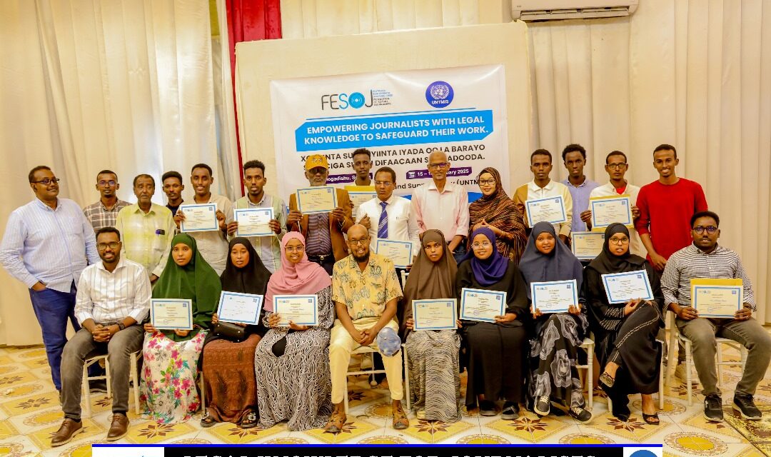 FESOJ Completed Training on Empowering Journalists with Legal Knowledge to Safeguard their work