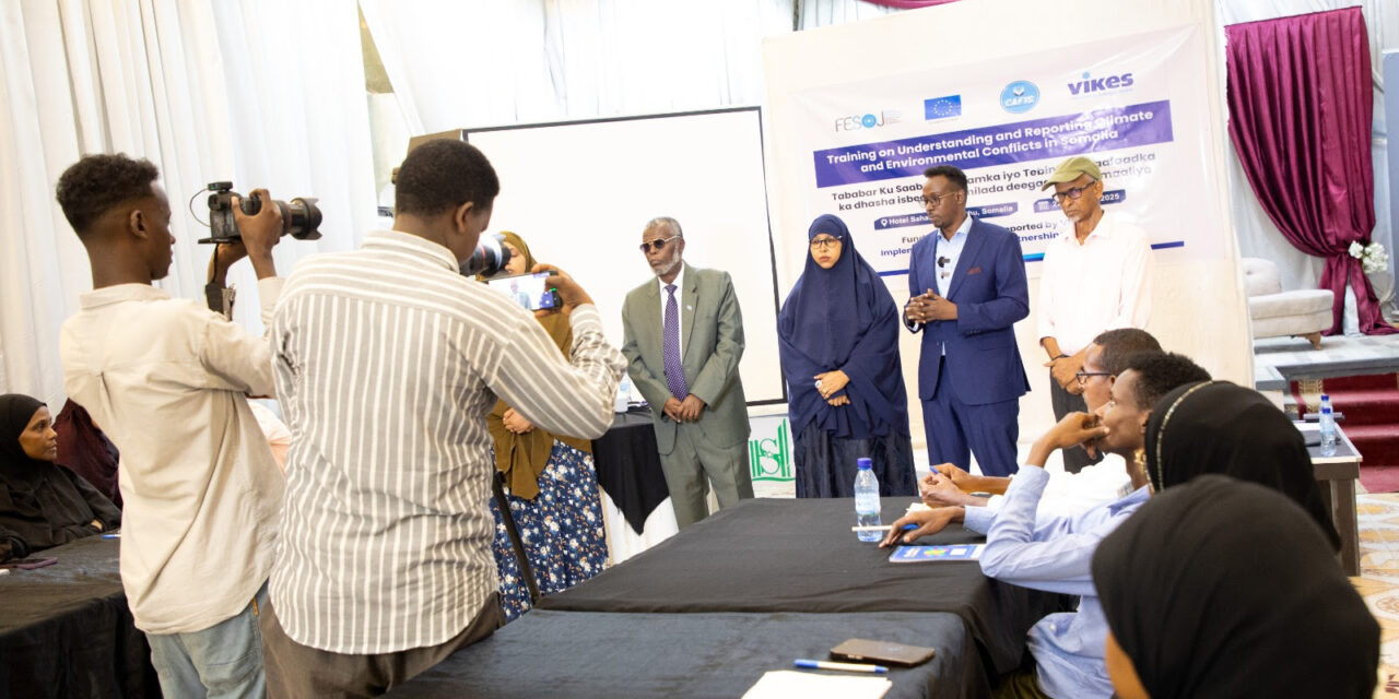 FESOJ completes Training on Understanding and Reporting Climate and Environmental Conflicts in Somalia