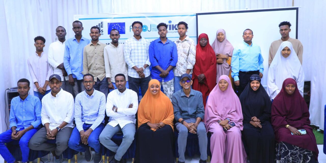 FESOJ Completes Training for 20 Young Journalists in Baidoa, South West State