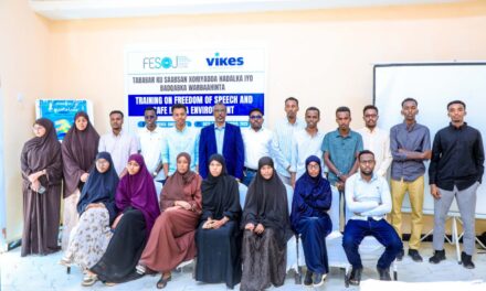 FESOJ completes training workshop on freedom of speech and safe media safety environment in Dhusamareb