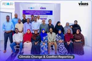FESOJ  Concludes Two-Day Training on Reporting  Humanitarian Crises, Climate Change & Conflict in Somali Context in  Mogadishu